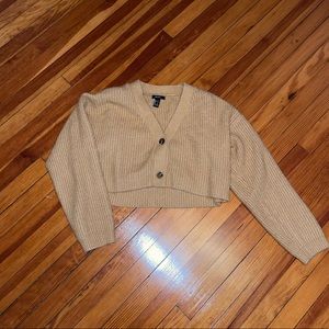 button front knit sweater